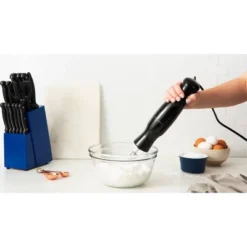 KitchenSmith By Bella Immersion Blender - Black: 250W Handheld Mixer, 2 Speeds, Whips & Purees, Plastic, 2-Year Warranty -Baxton Studio Shop GUEST 6385f0ce 8d5f 4fbc 8cf6 f23ef5080cea