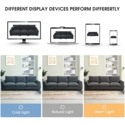 96''W Sofa Couch Set, Upholstered Storage Sofa Chair With USB Charges, Bluetooth Speaker, Cup Holders -ModernLuxe 18 96''W Sofa Couch Set, Upholstered Storage Sofa Chair With USB Charges, Bluetooth Speaker, Cup Holders -ModernLuxe -Baxton Studio Shop GUEST 63aefb2a 7c3c 4ca7 bd72 c9caed7f63e7