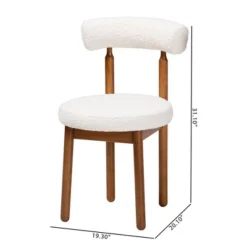 Baxton Studio 2pc Edric Boucle Fabric And Wood Dining Chair Set 17 Baxton Studio 2pc Edric Boucle Fabric And Wood Dining Chair Set -Baxton Studio Shop GUEST 63bae733 fee1 4895 ad23 e4b5f062e407