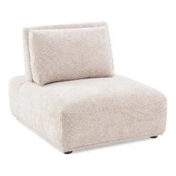 HOMES: Inside + Out 5pc Povoa 159" Modular Curved Sectional Sofa Modern Chenille With Extendable Backrest Light Brown -Baxton Studio Shop GUEST 63d5deba 85ab 4efa a471 930941b0fcdf