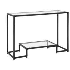 Costway Entryway Console Sofa Side Table W/Tempered Glass For Entrance Living Room -Baxton Studio Shop GUEST 642d9c30 82d1 494f b273 271c5ed3a177