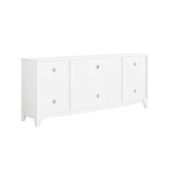 70" Farmhouse Style Natural Wood Desktop TV Stand For TVs Up To 75" White Oak - Home Essentials 13 70" Farmhouse Style Natural Wood Desktop TV Stand For TVs Up To 75" White Oak - Home Essentials -Baxton Studio Shop GUEST 648d4417 5b13 4985 9365 cd3cc0300c94