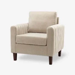 Deionides Tufted Wooden Upholstered Comfy Club Chair For Bedroom And Living Room With Wood Legs | ARTFUL LIVING DESIGN 23 Deionides Tufted Wooden Upholstered Comfy Club Chair For Bedroom And Living Room With Wood Legs | ARTFUL LIVING DESIGN -Baxton Studio Shop GUEST 64c70d4b 6598 4196 b1d0 659e8e9fd7d4