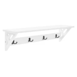 36" Middlebury Coat Hook With Bench Hall Tree Set White - Alaterre Furniture -Baxton Studio Shop GUEST 64d290f5 7514 4871 ab0c 5269c067014b