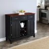 Hutch-Style Buffet Wood/Black/Cherry - Home Styles