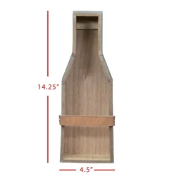 Single Bottle Rustic White Wood Wall Mount Wine Rack - Foreside Home & Garden -Baxton Studio Shop GUEST 653dcf71 7a06 4430 b821 6f17f67a74b9