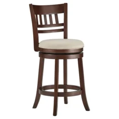 Wolcott Swivel 24" Counter Height Barstool - Charcoal Heather - Inspire Q -Baxton Studio Shop GUEST 65795996 3380 46e6 85fb f32ed13e7c4a
