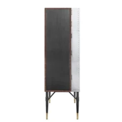 31.5" Yoela Wine Rack Leather And Aluminum - Acme Furniture -Baxton Studio Shop GUEST 65cc4242 bc0a 447d 9d97 979e555e1d14