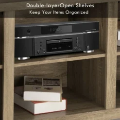 Costway Rustic TV Stand Entertainment Center Farmhouse Console Storage Wood Cabinet 15 Costway Rustic TV Stand Entertainment Center Farmhouse Console Storage Wood Cabinet -Baxton Studio Shop GUEST 65d144f6 acdf 4abd a45b 030da27aa720