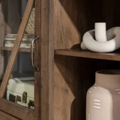 Clarabelle Transitional Glass Barn Door TV Stand For TVs Up To 65" - Saracina Home -Baxton Studio Shop GUEST 65ecb778 3586 4b9d 9b29 3a1cda65f0f4