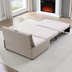 Mjkone Full/Queen Size Sofa Bed, 2 In 1 Convertible Linen Loveseat Sleeper Sofa Couch With Cushions 27 Mjkone Full/Queen Size Sofa Bed, 2 In 1 Convertible Linen Loveseat Sleeper Sofa Couch With Cushions -Baxton Studio Shop GUEST 669f3fa2 e860 4824 ac3f a8e7dea7fa73