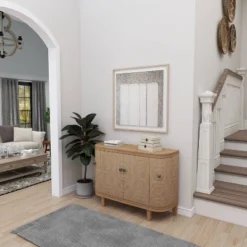 Traditional Carved Wood Curved Cabinet Brown - Olivia & May 37 Traditional Carved Wood Curved Cabinet Brown - Olivia & May -Baxton Studio Shop GUEST 676f429d bb32 475c a65a 3cdb94585896