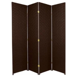 6 Ft. Tall Woven Fiber Room Divider - Oriental Furniture 5 6 Ft. Tall Woven Fiber Room Divider - Oriental Furniture -Baxton Studio Shop GUEST 67f273e0 c5ab 45f7 b636 a0edebee4e7c