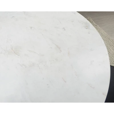 40 " Zaha Round Marble Top Dining Table - Carolina Chair & Table 1 40 " Zaha Round Marble Top Dining Table - Carolina Chair & Table