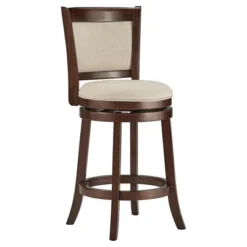 24" Piacenza Swivel Counter Height Barstool - Inspire Q -Baxton Studio Shop GUEST 688def43 48a2 4ddc 95c3 f084ca61ba49