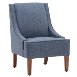 Swoop Arm Accent Chair - WOVENBYRD -Baxton Studio Shop GUEST 68d962dc 4f67 4a12 ac0d 1e095b76befb