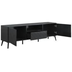 TV Stand For TVs Up To 70" With Adjustable Shelves, 1 Drawer And Open Shelves - ModernLuxe -Baxton Studio Shop GUEST 68f43c32 55e7 4c42 9d94 e299d41c8a41