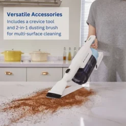 Tineco GO Cordless Stick Vacuum Powder Blue GO203: 2-Year Warranty, Multi-Surface, Cyclonic Filter, 3 Speeds, Bagless -Baxton Studio Shop GUEST 69500cb9 c869 466a a1e0 37e3c43feaa4