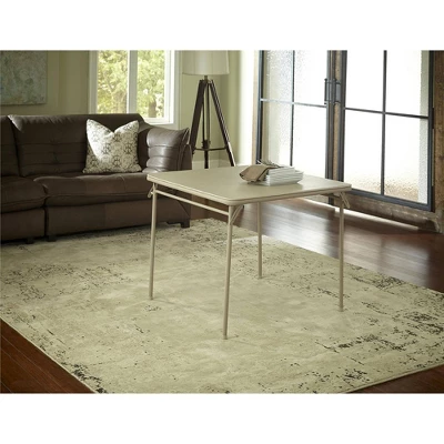 34" Vinyl Top Folding Table - Room & Joy 2 34" Vinyl Top Folding Table - Room & Joy - Image 2