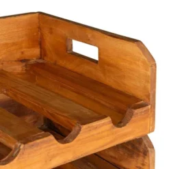 VidaXL Set Of 4 Wine Racks - Handmade Solid Reclaimed Wood Holder For 16 Bottles - Rustic Vintage Décor - Brown -Baxton Studio Shop GUEST 69b263fc 7425 4287 ba40 b1827fc5364a