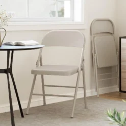 Folding Chairs, Metal Foldable Chair, For Indoor Outdoor Dining Room, Camping, Wedding, Commercial Banquet -Baxton Studio Shop GUEST 69ecacb5 c8f4 4771 a56c 0a591d950dd2