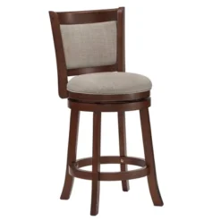 24" Piacenza Swivel Counter Height Barstool - Inspire Q -Baxton Studio Shop GUEST 69fa42c6 405f 41f9 ab13 a1de710abfd6