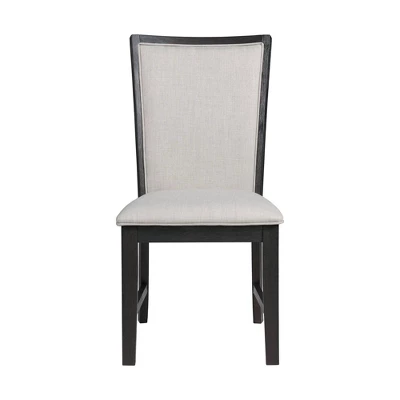 2pc Jasper Dining Slat Back Side Chair Set Black - Picket House Furnishings 1 2pc Jasper Dining Slat Back Side Chair Set Black - Picket House Furnishings