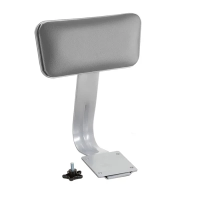 2pk 24" Adjustable Heavy Duty Vinyl Padded Steel Barstool With Backrest Gray - Hampden Furnishings 5 2pk 24" Adjustable Heavy Duty Vinyl Padded Steel Barstool With Backrest Gray - Hampden Furnishings - Image 5