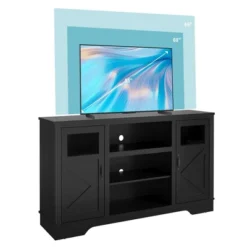 58" Farmhouse TV Stand , Entertainment Center For TVs Up To 70 Inch -Baxton Studio Shop GUEST 6a0eff90 911b 4839 909a fd4de72d960e