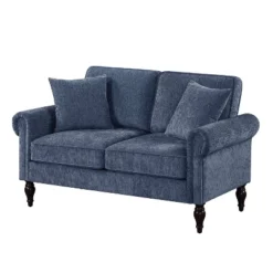 Evok Contemporary Chenille Upholstered Loveseat - MiBasics -Baxton Studio Shop GUEST 6a591a6f 9fb5 4db6 af29 cbc64b0b53b3