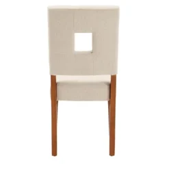 Set Of 2 Troy Upholstered Fabric Keyhole Dining Chairs - Inspire Q -Baxton Studio Shop GUEST 6a8cf814 731e 4fc4 88cb 017b923bab9d