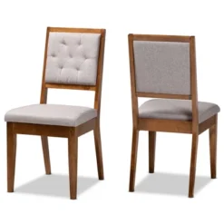 2pc Gideon Wood Dining Chair Set - Baxton Studio -Baxton Studio Shop GUEST 6ab0728f 6231 4d70 bc88 59f20b9c0693