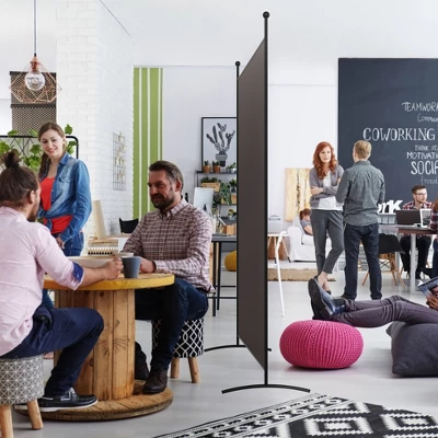 Costway Single Panel Room Divider Privacy Partition Screen For Office Home Coffee 5 Costway Single Panel Room Divider Privacy Partition Screen For Office Home Coffee - Image 5