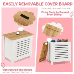 Costway Wooden Toy Storage Organizer Kids Toy Chest W/Lid For Kindergarten Bedroom White -Baxton Studio Shop GUEST 6b3b03cf 0a0e 40fc 932a 4775dac84663