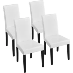 Yaheetech 4pcs High Back Padded Dining Chairs With Wood Legs For Home Restaurants -Baxton Studio Shop GUEST 6b401f42 ab2a 421a 970a 8c6f6a9e80c8