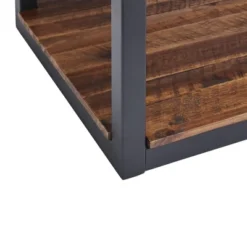 Claremont Rustic Wood Bench With Low Shelf Dark Brown - Alaterre Furniture -Baxton Studio Shop GUEST 6b82b2e0 4f56 4691 aaf1 f0f155f429ae