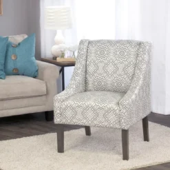 Modern Swoop Accent Armchair - HomePop 27 Modern Swoop Accent Armchair - HomePop -Baxton Studio Shop GUEST 6bcc1297 bde7 4dd4 85ab c8160c05318e