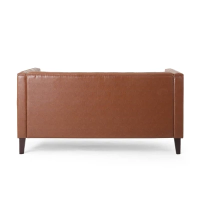Rockney Contemporary Upholstered Tufted Loveseat - Christopher Knight Home 5 Rockney Contemporary Upholstered Tufted Loveseat - Christopher Knight Home - Image 5