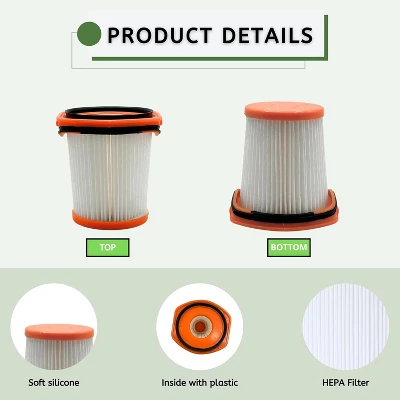 Nispira WS642AE WS640AE HEPA Filter Replacement For Shark Vacuum Wandvac Self-Empty System Ultra-Lightweight Powerful Cordless Stick, 3 Packs 2 Nispira WS642AE WS640AE HEPA Filter Replacement For Shark Vacuum Wandvac Self-Empty System Ultra-Lightweight Powerful Cordless Stick, 3 Packs - Image 2