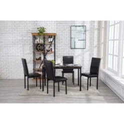 Arjen Rectangular Dining Table Black/Brown Finish - Boraam 7 Arjen Rectangular Dining Table Black/Brown Finish - Boraam -Baxton Studio Shop GUEST 6c0dc9d4 8f70 47c5 815f d3504aa4206e