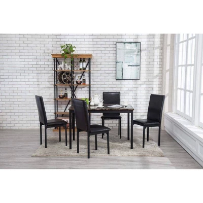 Arjen Rectangular Dining Table Black/Brown Finish - Boraam 4 Arjen Rectangular Dining Table Black/Brown Finish - Boraam - Image 4