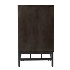 Spilscar Contemporary Storage Cabinet Brown With Silver - Aiden Lane -Baxton Studio Shop GUEST 6c1006cd b748 4e05 b978 2e4c8dd4d52b