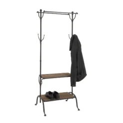 Industrial Metal Coat Rack Black - Olivia & May -Baxton Studio Shop GUEST 6c56cb79 0883 465f 8bda abd87020f39b