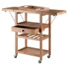 Barton Kitchen Cart Bamboo Natural - Winsome