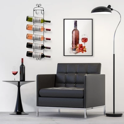 Sorbus Wall Mounted Wine Bottle Rack 7 Sorbus Wall Mounted Wine Bottle Rack - Image 7