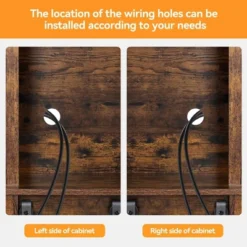 Whizmax 70" Coffee Bar, Liquor Cabinet, Sliding Barn Door Buffet With Wine Rack, Storage Shelves For Kitchen, Dining Room, Tall Storage Cabinet -Baxton Studio Shop GUEST 6c8f4346 462e 458a 8b50 54188658c6e0 1