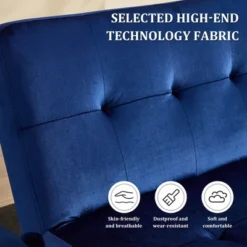 ModernLuxe Low Upholstered Sofa Bed Sleeper Sofa Recliner With Adjustable Backrest & Charging Port, Gray/Blue/Coffee/Pink -Baxton Studio Shop GUEST 6ca07f4f 07fb 4961 b02d 9adc6dcfa82c