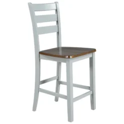 Farmhouse 5-Piece Dining Table Set With Drop Leaf, Wine Rack And Drawers-ModernLuxe -Baxton Studio Shop GUEST 6ca76d1d cd14 494a 9ed3 e7ec524e4d7e