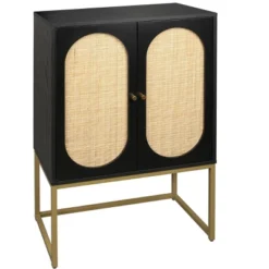 Natural Rattan 2 Door High Cabinet With Built-In Adjustable Shelves - ModernLuxe 14 Natural Rattan 2 Door High Cabinet With Built-In Adjustable Shelves - ModernLuxe -Baxton Studio Shop GUEST 6cb753fe 3244 404a 8816 052533ad80c9