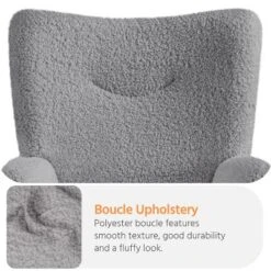 Yaheetech Modern Boucle Fabric Accent Chair For Living Room Bedroom -Baxton Studio Shop GUEST 6cbc1098 18d1 4de3 9b29 bbbd9dbc8910